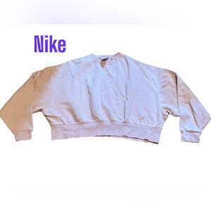 Nike Women's Light Pink Crew Neck Sweater